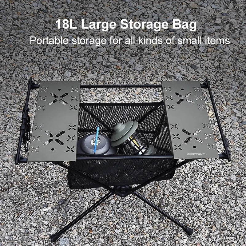 Outdoor Folding Camping Table with Mesh Bag Outdoor Backyard Picnic BBQ Hiking