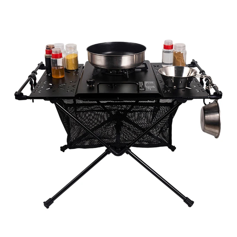 Outdoor Folding Camping Table  with Mesh Bag Outdoor Backyard Picnic BBQ Hiking